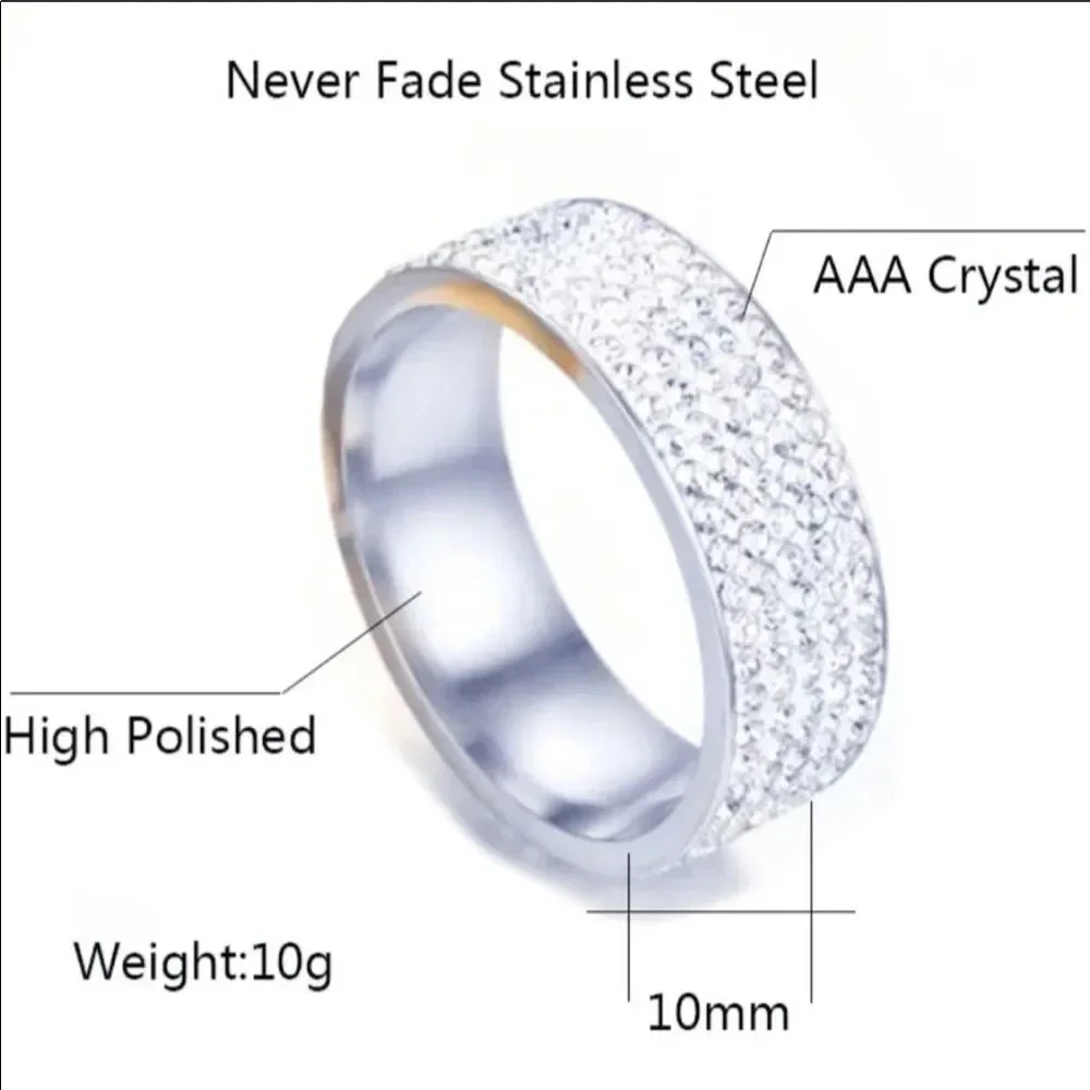Stainless Steel Band Ring